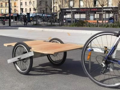 Remorque plateau suspendue avec freins à disques hydrauliques